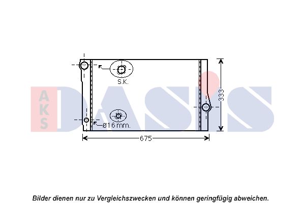 AKS DASIS Radiators, Motora dzesēšanas sistēma 050056N